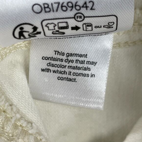 Pilcro Hemp / Cotton Baggy Pants Women’s 25 Cream / Off White Ankle Length - Picture 10 of 16